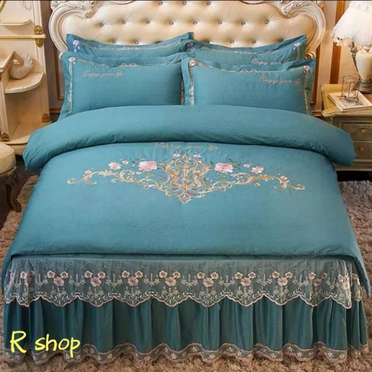 A23607 高級ワイドダブル ベッド用品4点セット 寝具 ボックスシーツ　枕カバー掛け布団カバー ベッドカバー 別サイズあり