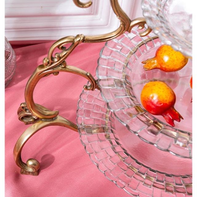 【日本未発売】 高級果物皿　盛り皿 お菓子皿、フルーツプレート 豪華 果物カゴ お菓子鉢 【IQ1094022053】(39158円)