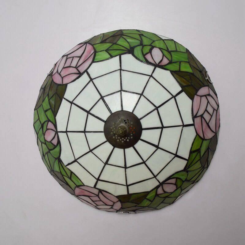 A18531 ステンドグラス ペンダントライト 豪華天井照明ステンドグラスランプ ガラス工芸品．_3