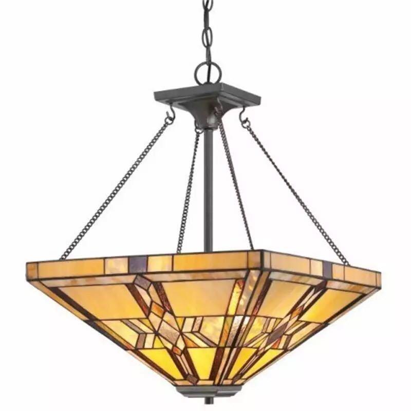 A18690 ステンドグラス　ペンダントライト豪華天井照明ステンドグラスランプ ガラス工芸品． 【ゴシック】
