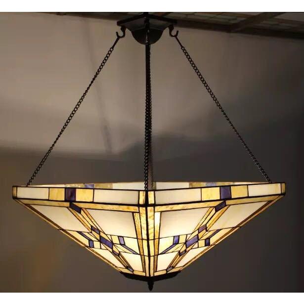 A18690 ステンドグラス　ペンダントライト豪華天井照明ステンドグラスランプ ガラス工芸品． 【ゴシック】