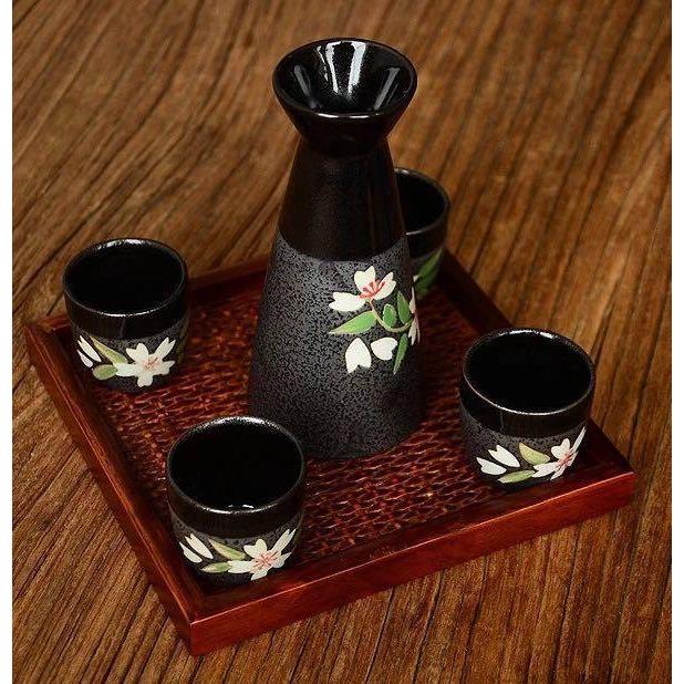 A13175 酒器6点セット 酒器揃 徳利 陶磁器 冷酒器 ．焼酎セット