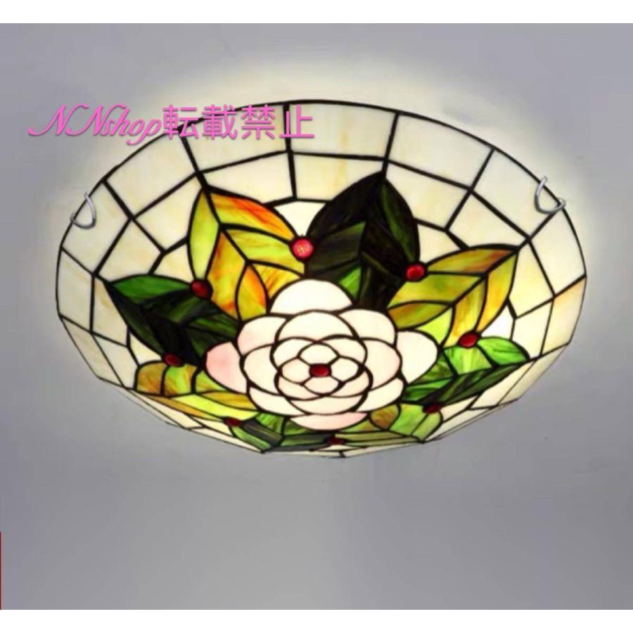 A18173 ステンドグラス　ペンダントライト 豪華天井照明ステンドグラスランプ ガラス工芸品
