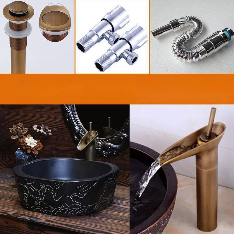 洗面ボウルセット 洗面ボール 手水鉢 手洗器 手洗い鉢 洗面器 A32473 洗面ボウルセット 洗面ボール 陶器 手水鉢 手洗器 手洗い鉢