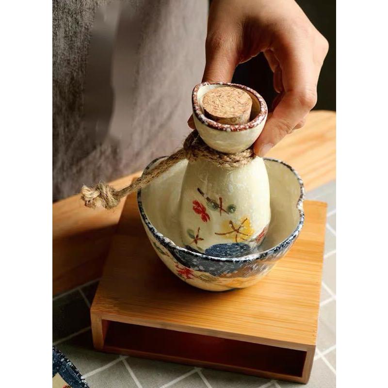 酒器7点セット 酒器揃 徳利 陶磁器 冷酒器 【エンドウ】 ．焼酎セット