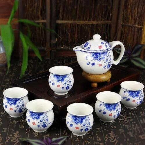 A05577 茶器セット お茶 中国茶道具 陶器 急須 湯呑み 工夫茶 茶芸茶盤