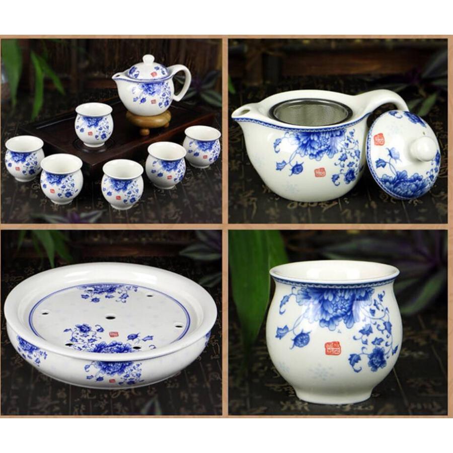 A05577 茶器セット お茶 中国茶道具 陶器 急須 湯呑み 工夫茶 茶