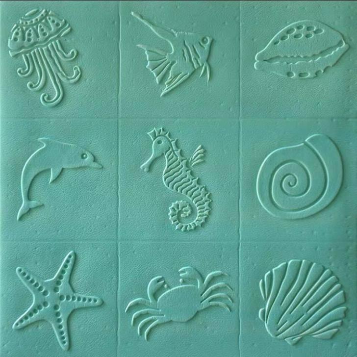 A14001 50枚 70cm×70cm 背景壁 ．3D立体レンガ模様壁紙 防水 汚い防止 カビ防止