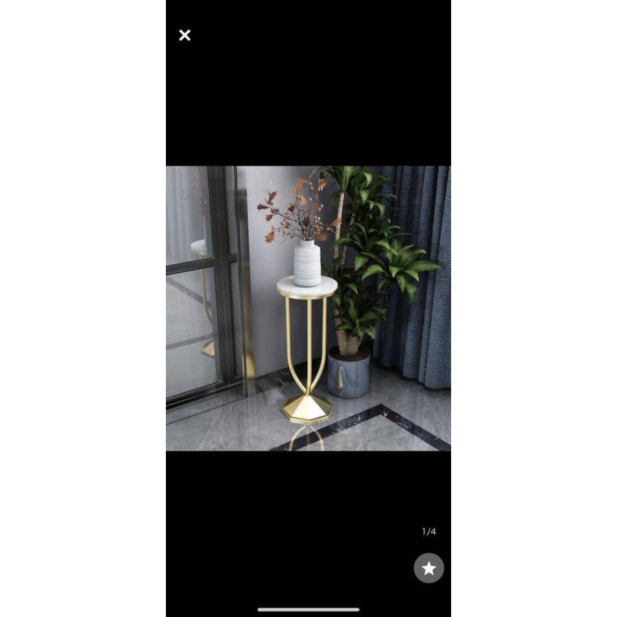 A15179 高級人造大理石コンソールテーブル 花台 ．玄関テーブル 北欧 植木置き 幅30cm 高 70cm
