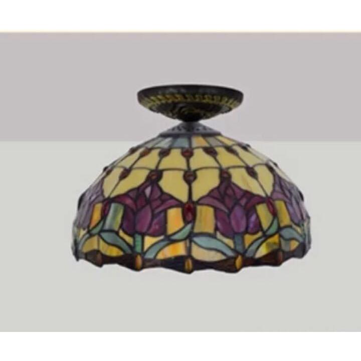 A18493 ステンドグラス ペンダントライト 豪華天井照明ステンドグラス