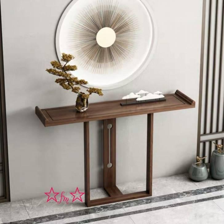 A09236 高級サイドテーブル コンソールテーブル ．玄関テーブル 花台 電話台 アンティーク調デザイン 幅80cm