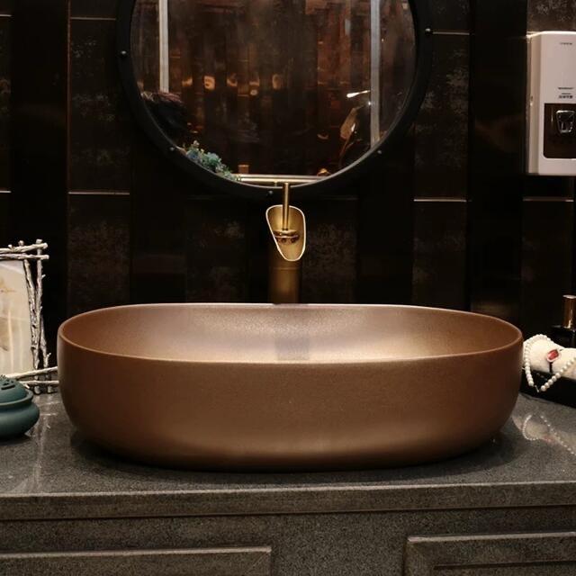 高級洗面台 洗面ボウルセット洗面ボール 陶器 手水鉢 手洗器蛇口 排水金具付き