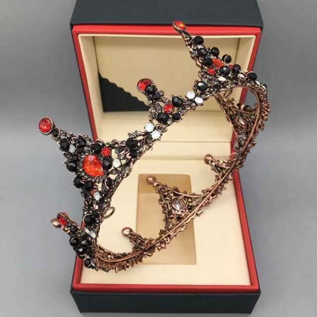 ウェディング 花嫁3点セット ．アクセサリー ティアラ+イヤリング+ネックレス_2