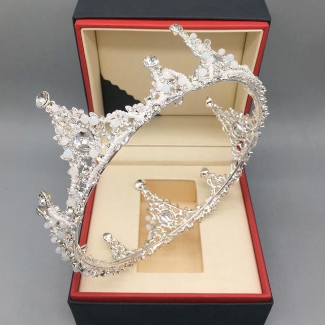 ウェディング 花嫁3点セット ．アクセサリー ティアラ+イヤリング+ネックレス_4