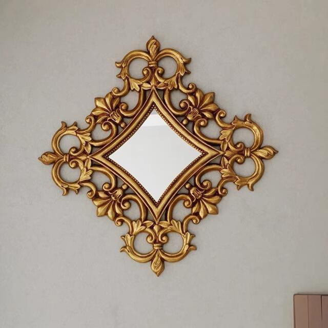独特の上品 夢ハウス高級豪華鏡 アンティーク調 壁掛け鏡 壁掛け