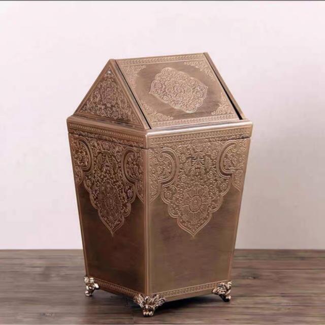 ヨーロッパ式ゴミ箱 ．家庭用ゴミ箱 古典感 インテリア小物 復古  