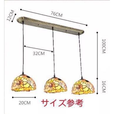 A18563 ステンドグラス ペンダントライト 豪華天井照明ステンドグラスランプ ガラス工芸品．_1