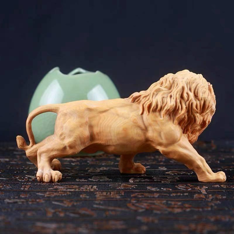 A36325 置き物 鎮宅 供養品 縁起物 開運風水置物 金運祈願 上品な工芸品 黄楊木精彫細工　部屋飾り_3