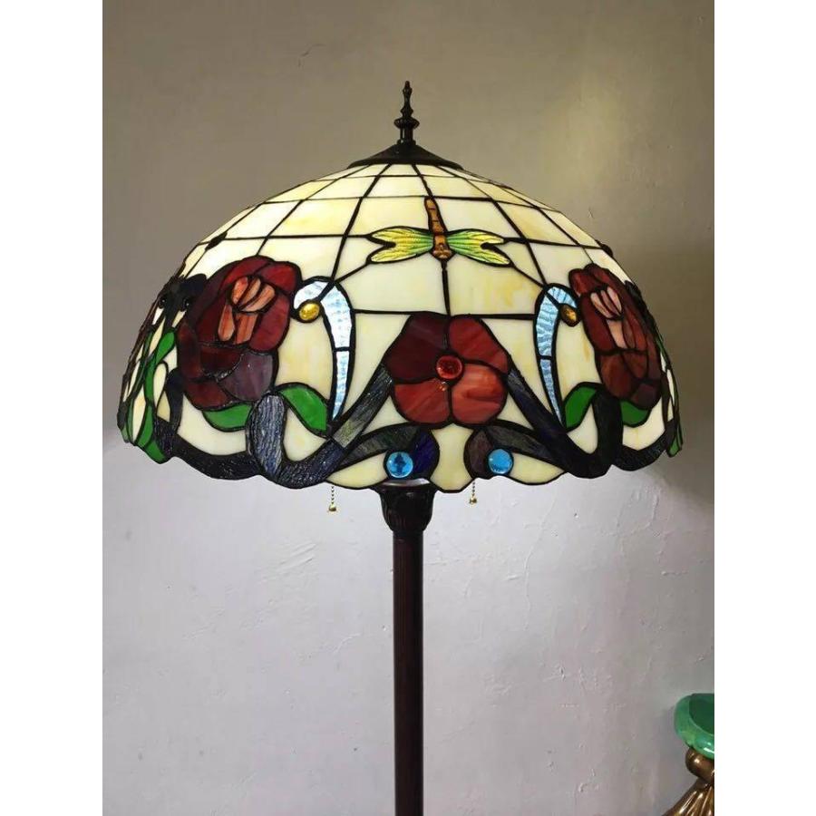 A17127 ステンドグラスフロアライト 間接照明 フロアスタンド 照明器具