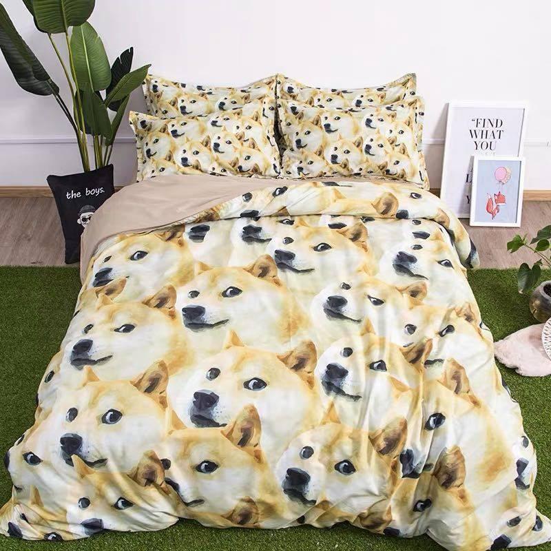 A12295 ベッド用品4点セット掛け布団カバー 枕カバー ベッドパッド  