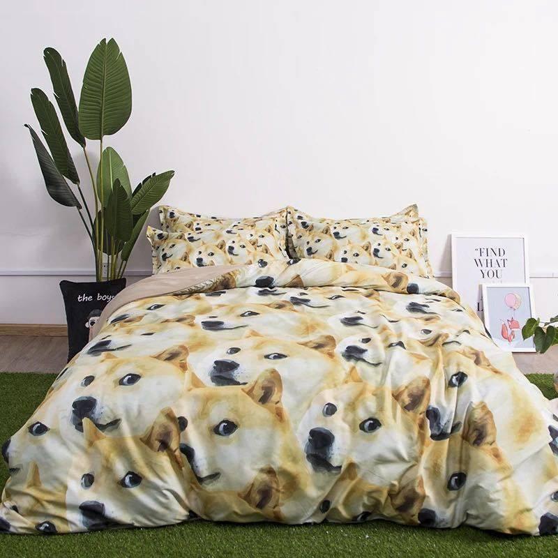 A12295 ベッド用品4点セット掛け布団カバー 枕カバー ベッドパッド  