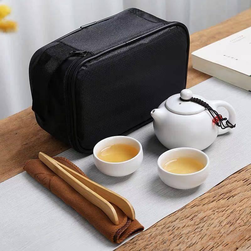 A11085 2客茶器揃 湯呑 急須 ポット ．茶器セット ティーセット 5点セット