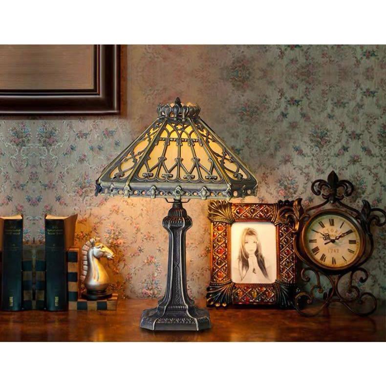 高さ35㎝【希少】【特大】エミールガレ風 レプリカ ランプ 卓上照明