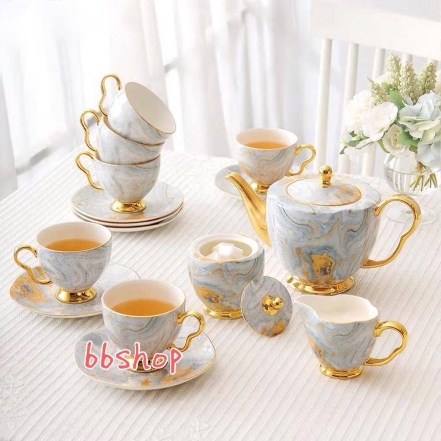 西洋ティー・コーヒーカップセット カップ6客セット ヨーロッパ 風 花