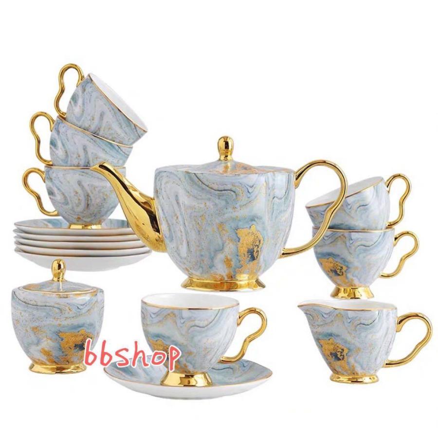西洋ティー・コーヒーカップセット カップ6客セット ヨーロッパ 風 花
