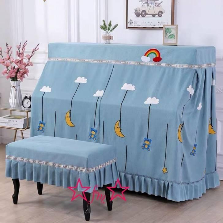 A09558 高級ピアノカバー ．ピアノイスカバー 2点セット