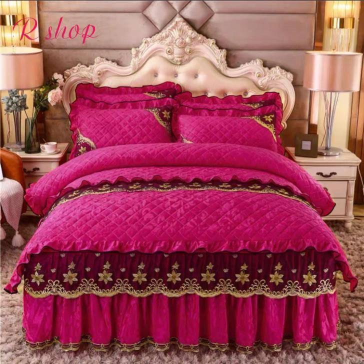 A16637 高級ワイドダブル ベッド用品4点セット 寝具 ボックスシーツ　枕カバー掛け布団カバー ベッドカバー サイズ選択可能