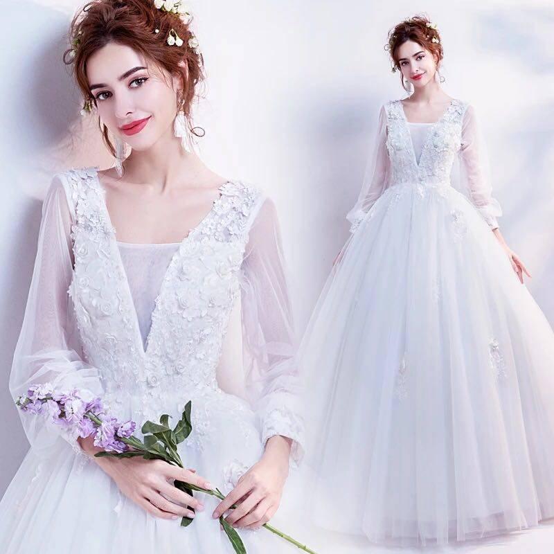 A20389 ウエディングドレス 結婚式ドレス フォーマル 披露宴 演奏会 発表会(XS〜3XL)