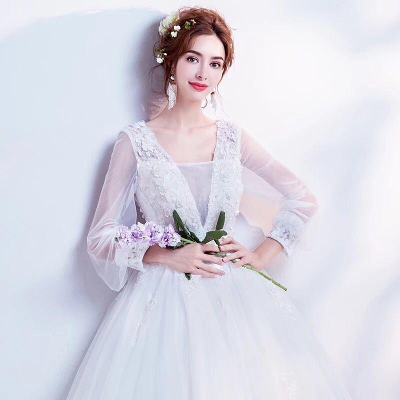 A20389 ウエディングドレス 結婚式ドレス フォーマル 披露宴 演奏会 発表会(XS〜3XL)_4