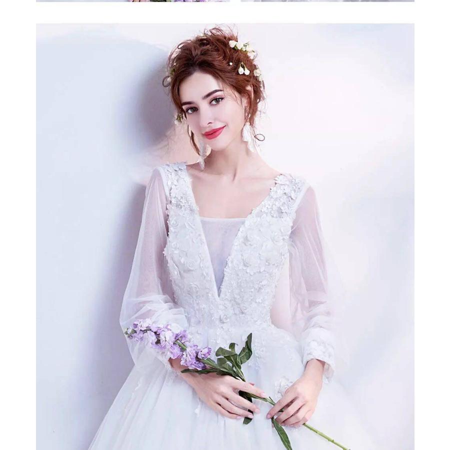 A20389 ウエディングドレス 結婚式ドレス フォーマル 披露宴 演奏会 発表会(XS〜3XL)_7