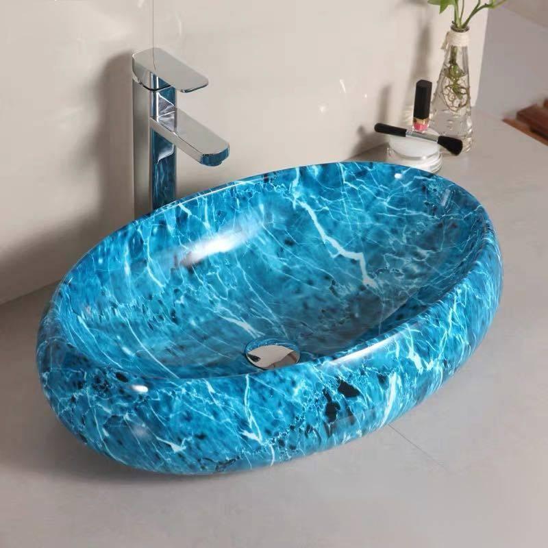 A036599高級洗面台用 洗面ボウルセット洗面ボール 陶器 手水鉢 手洗器蛇口