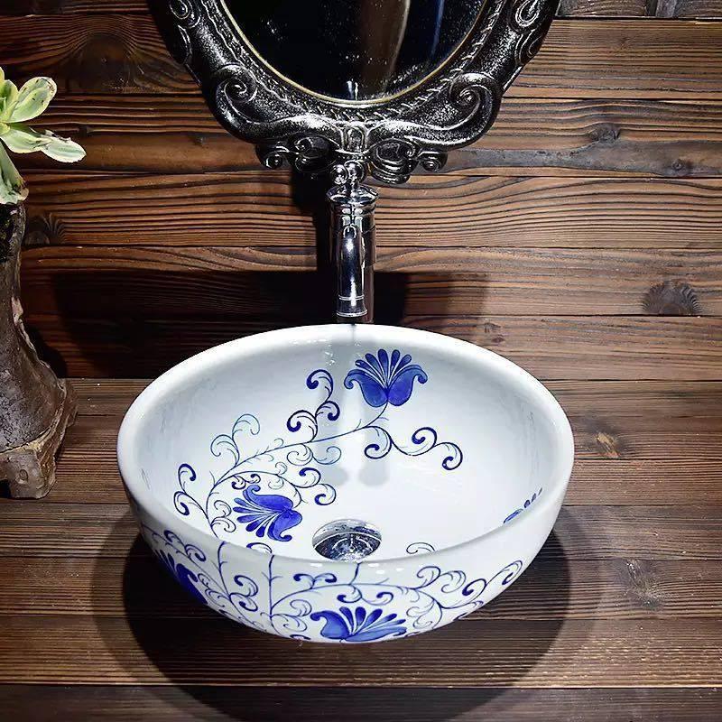 A31316 洗面ボウルセット 洗面ボール 陶器 手水鉢 手洗器 手洗い鉢 洗面器