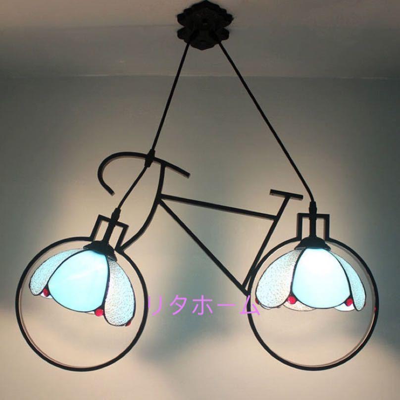 A14308 ステンドグラス ペンダントライト豪華天井照明ステンドグラスランプ ガラス工芸品