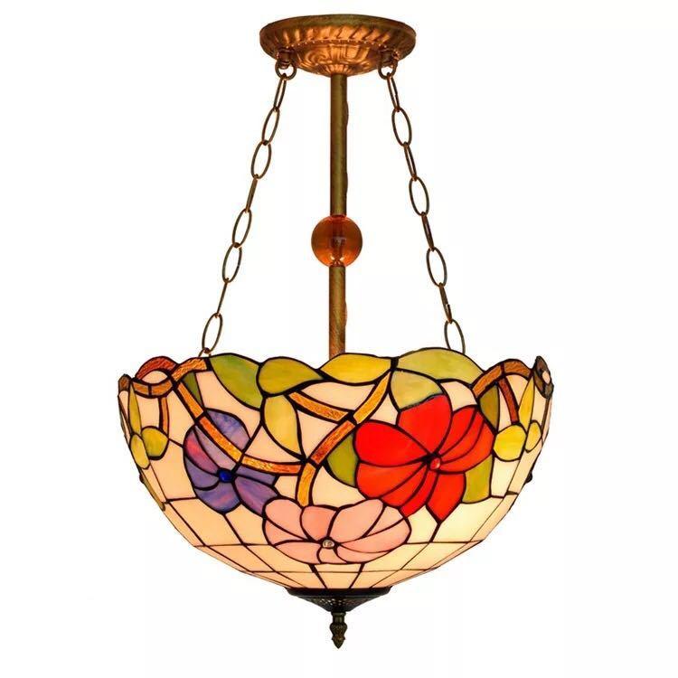 A20682 ステンドグラス．ペンダントライト 豪華天井照明ステンドグラス