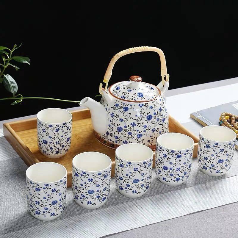 楽天市場】6客茶器揃 茶器セット お茶 陶器 湯呑み 急須茶器セット