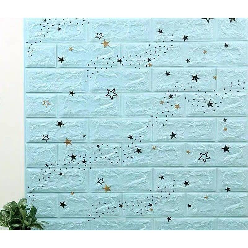 A33895 50枚 70cm×70cm 背景壁 3D立体レンガ模様壁紙 防水 汚い防止 カビ防止