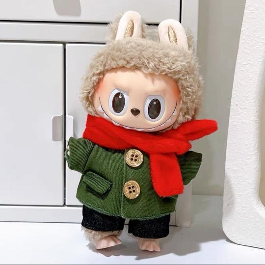 新品3点セット ワンピースlabubuラブブぬいぐるみ服17cm着せ替え