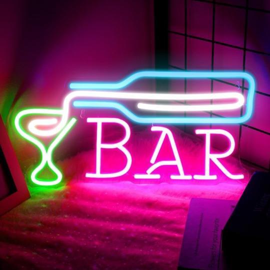 バーネオンサインBARネオンライト店舗看板インテリアライト ネオン管 ネオン看板 バーネオンサインBARネオンライト店舗看板インテリアライト ネオン管