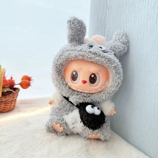 新品3点セット labubuラブブぬいぐるみ服17cm着せ替え着ぐるみ