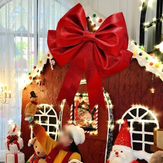 100cmビッグリボン大型リボン立体型リボン納車式クリスマス飾り 結婚式