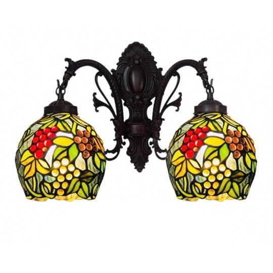 壁掛け照明ステンドグラス アンティーク調 ブラケットライト ガラス