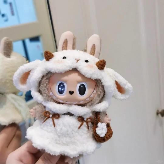 新品 羊仮装labubuラブブぬいぐるみ服17cm着せ替え着ぐるみ : 夢ハウス