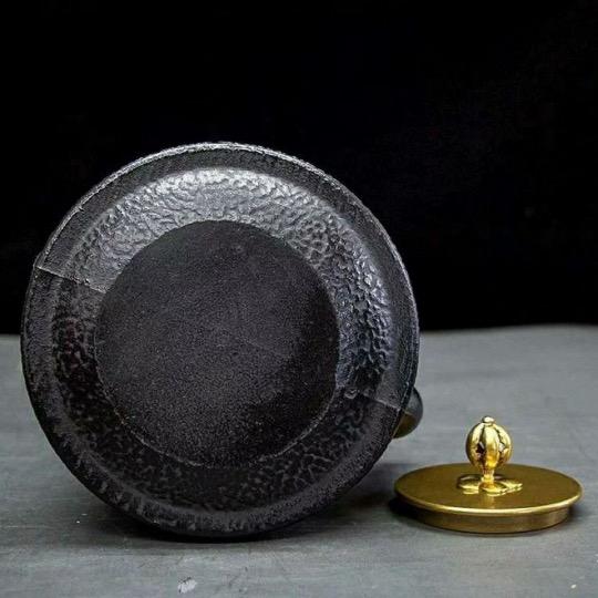 鋳鉄製鉄瓶 急須鉄瓶 手作り 老鉄瓶 やかんを沸かす 提梁鉄瓶 お茶の