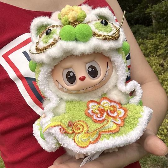 新品2点セット labubuラブブぬいぐるみ服17cm着せ替え着ぐるみ : 夢