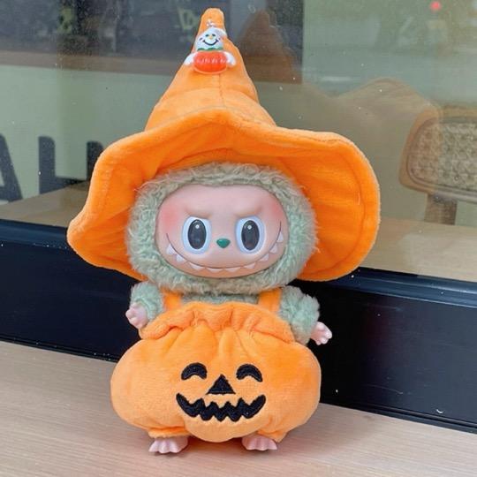 新品点セットハロウィンlabubuラブブぬいぐるみ服17cm着せ替え着ぐるみ