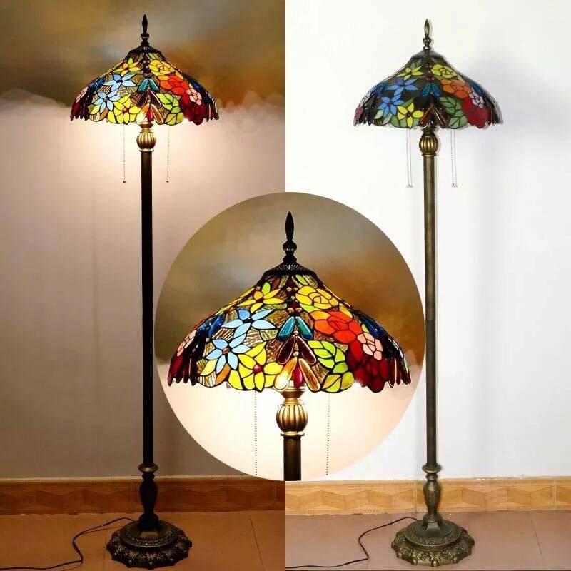 A18810 ステンドグラスフロアライト 間接照明 フロアスタンド 照明器具  